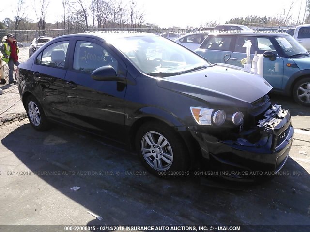 1G1JA5SH8C4116182 - 2012 CHEVROLET SONIC LS 黑色 照片 1