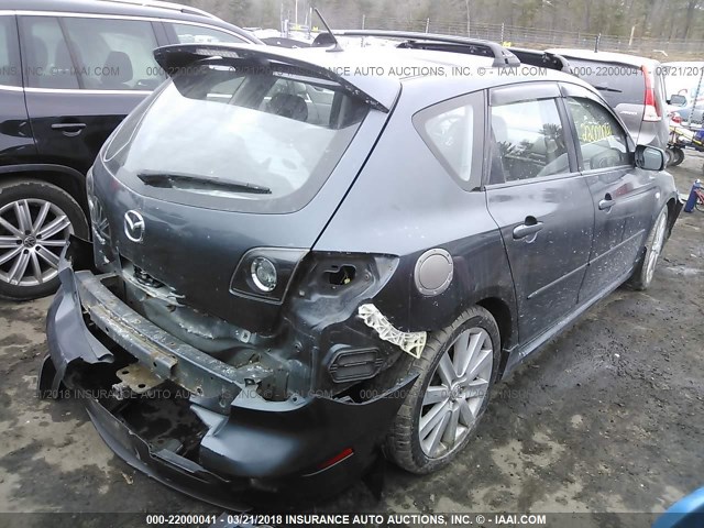 JM1BK34M081169751 - 2008 MAZDA SPEED 3 蓝色 照片 4