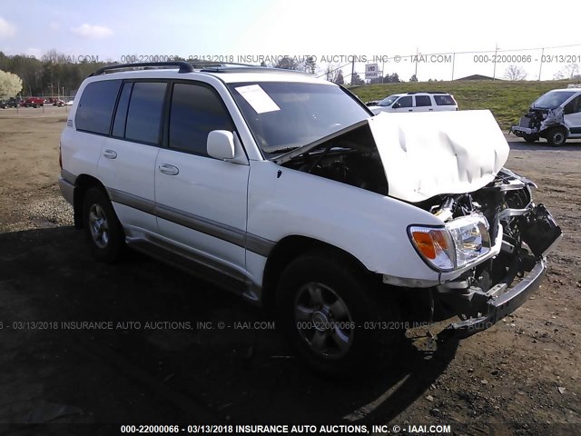 JTEHT05J722027307 - 2002 TOYOTA LAND CRUISER  WHITE photo 1