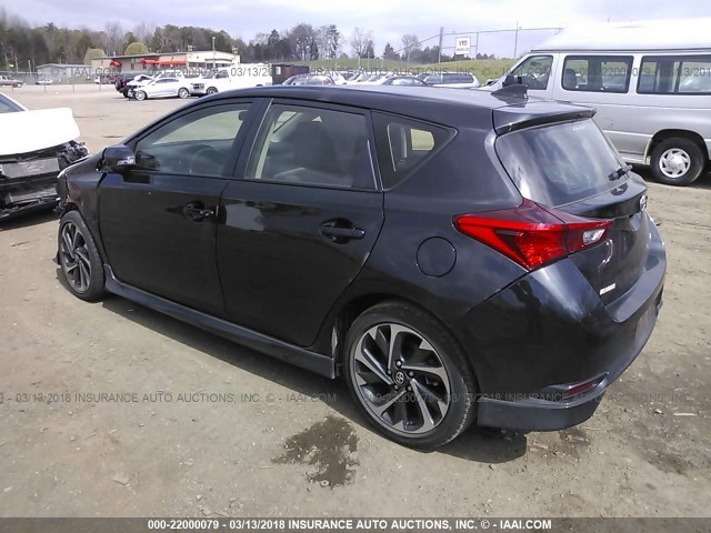 JTNKARJE8GJ511962 - 2016 TOYOTA SCION IM BLACK photo 3