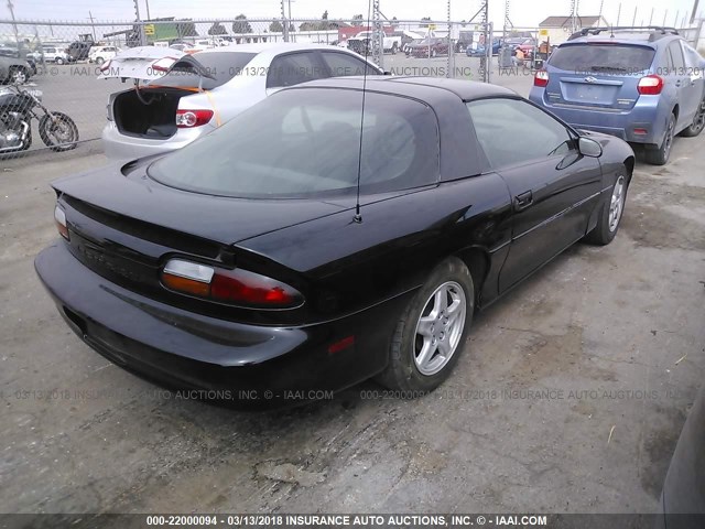 2G1FP22KXV2103358 - 1997 CHEVROLET CAMARO RS BLACK photo 4