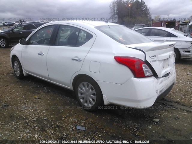 3N1CN7APXFL900762 - 2015 NISSAN VERSA S/S PLUS/SV/SL WHITE photo 3