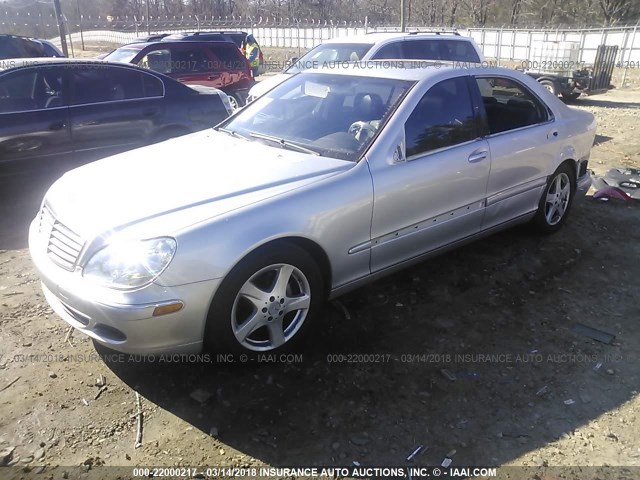 WDBNG70J24A421946 - 2004 MERCEDES-BENZ S 430 SILVER photo 2