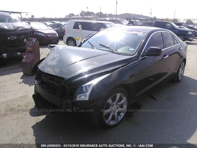 1G6AA5RA8E0105213 - 2014 CADILLAC ATS BLACK photo 2