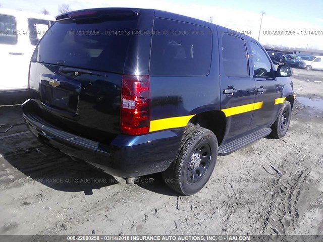 1GNLC2E08DR238728 - 2013 CHEVROLET TAHOE POLICE BLUE photo 4