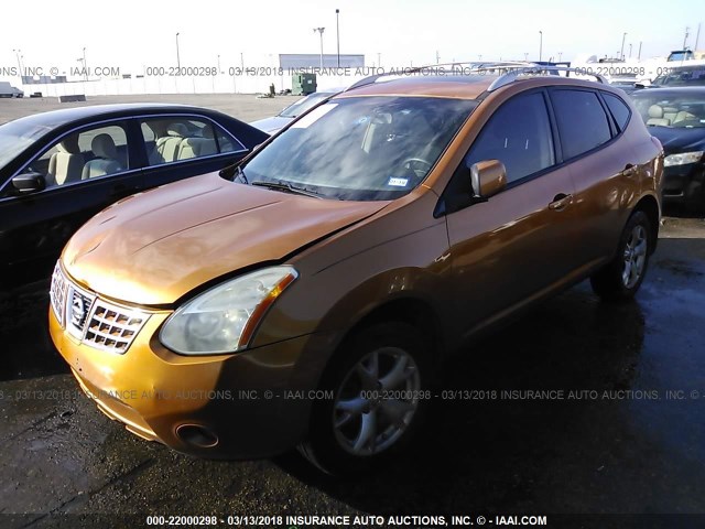 JN8AS58T68W005663 - 2008 NISSAN ROGUE S/SL ORANGE photo 2