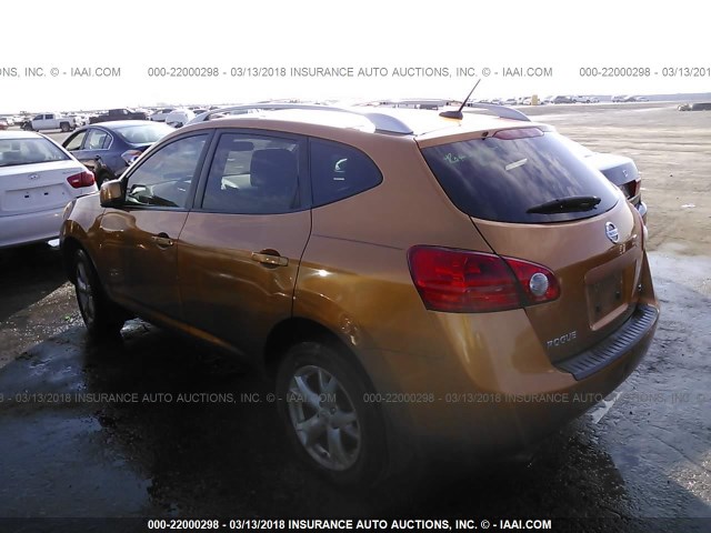 JN8AS58T68W005663 - 2008 NISSAN ROGUE S/SL ORANGE photo 3