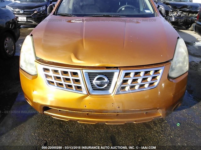 JN8AS58T68W005663 - 2008 NISSAN ROGUE S/SL ORANGE photo 6