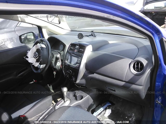 3N1CE2CP2FL387023 - 2015 NISSAN VERSA NOTE S/S PLUS/SV/SL/SR BLUE photo 5