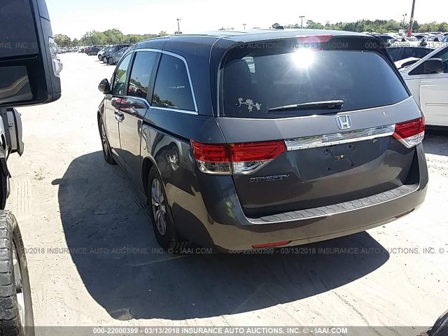 5FNRL5H61EB036227 - 2014 HONDA ODYSSEY EXL ნაცრისფერი ფოტო 3