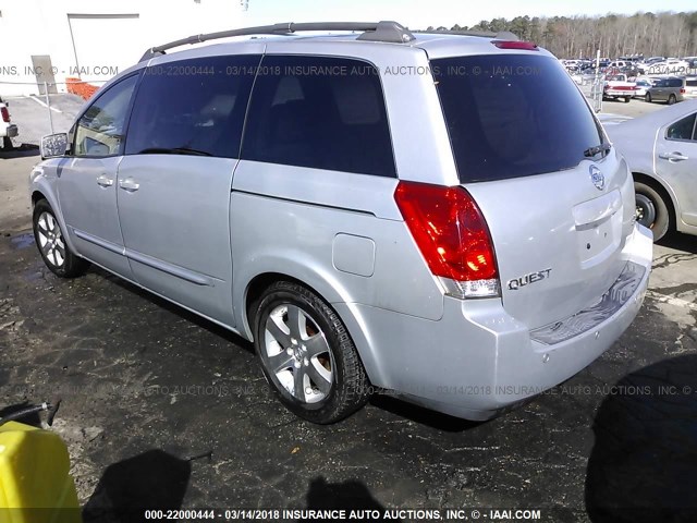 5N1BV28U94N327806 - 2004 NISSAN QUEST S/SE/SL SILVER photo 3