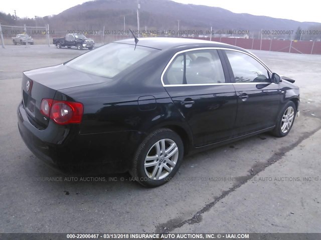 3VWEG71K67M072576 - 2007 VOLKSWAGEN JETTA WOLFSBURG 黑色 照片 4