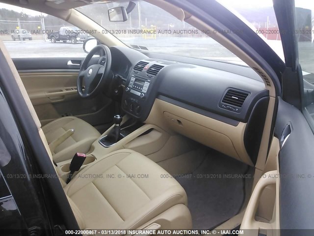 3VWEG71K67M072576 - 2007 VOLKSWAGEN JETTA WOLFSBURG 黑色 照片 5