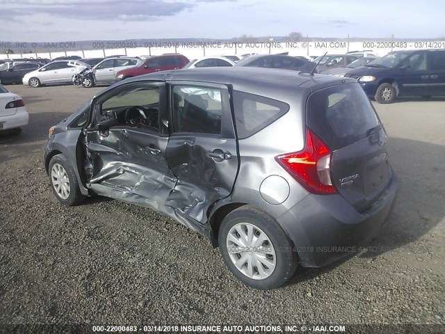 3N1CE2CP0GL362946 - 2016 NISSAN VERSA NOTE S/S PLUS/SV/SL/SR GRAY photo 3