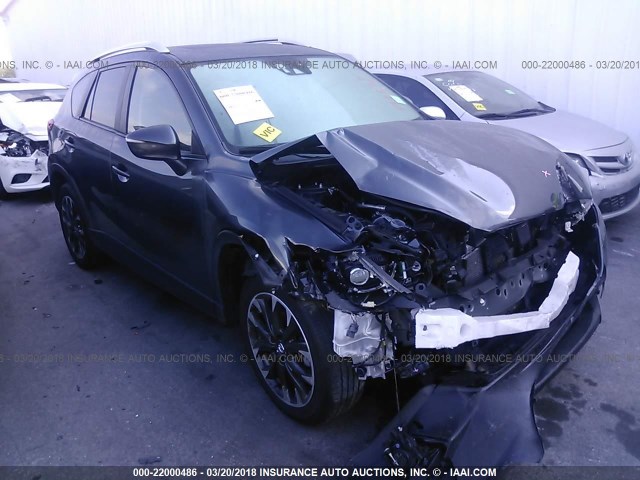 JM3KE2DY9G0793337 - 2016 MAZDA CX-5 GT GRAY photo 6