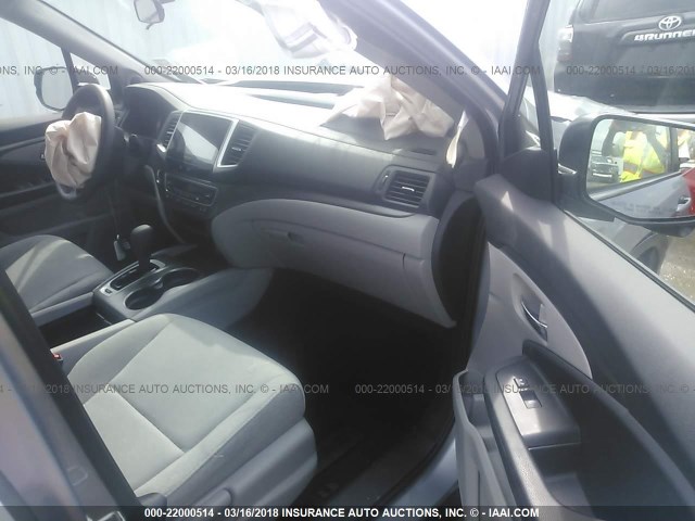 5FNYF5H30HB036765 - 2017 HONDA PILOT EX GRAY photo 5