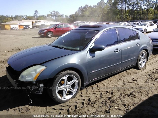 1N4BA41E46C841758 - 2006 NISSAN MAXIMA SE/SL GRAY photo 2