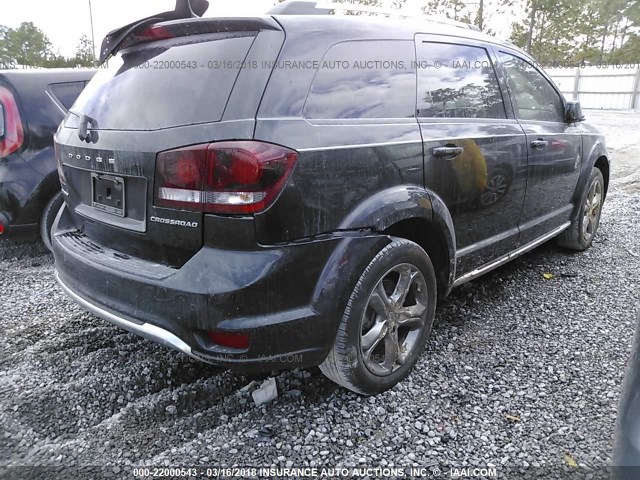 3C4PDCGB4JT157594 - 2018 DODGE JOURNEY CROSSROAD BLACK photo 4