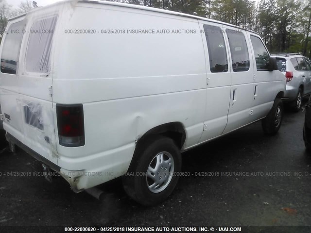 1FTNE24LX8DA06884 - 2008 FORD ECONOLINE E250 VAN WHITE photo 4