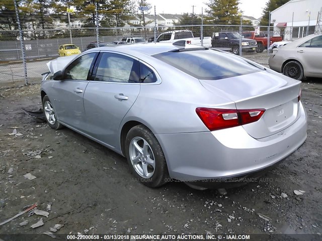 1G1ZB5ST4GF278387 - 2016 CHEVROLET MALIBU LS Gümüş foto 3
