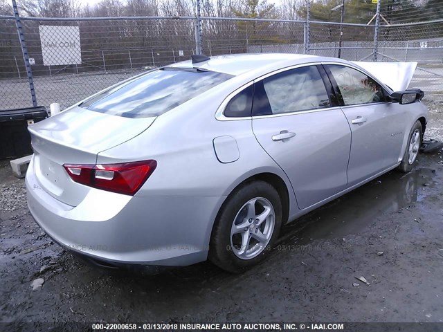 1G1ZB5ST4GF278387 - 2016 CHEVROLET MALIBU LS Gümüş foto 4