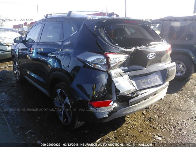 KM8J33A26HU455867 - 2017 HYUNDAI TUCSON LIMITED/SPORT AND ECO/SE BLACK photo 3