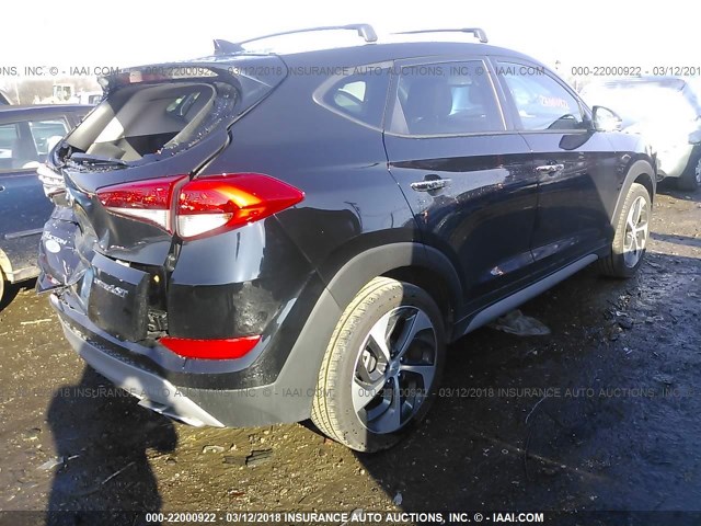 KM8J33A26HU455867 - 2017 HYUNDAI TUCSON LIMITED/SPORT AND ECO/SE BLACK photo 4