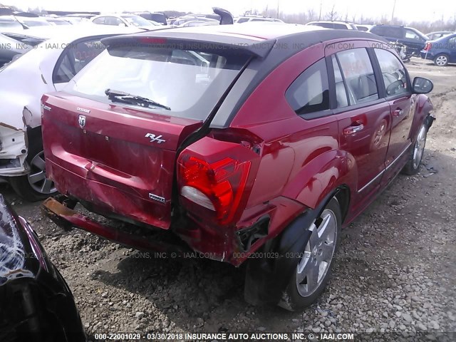 1B3HE78K97D525730 - 2007 DODGE CALIBER R/T RED photo 4