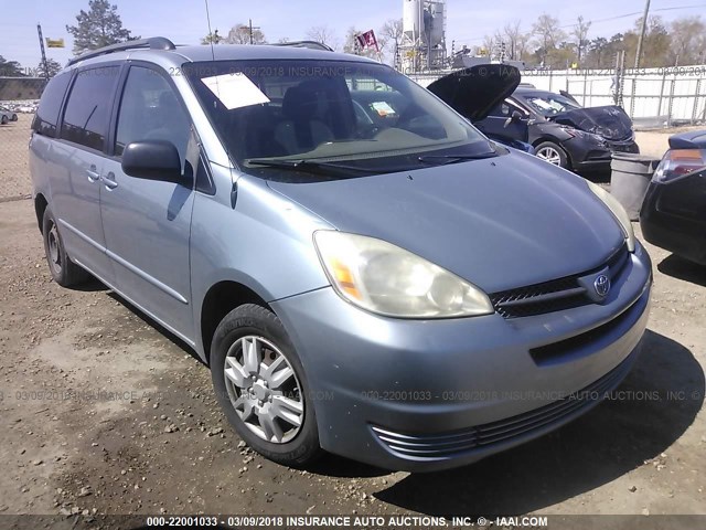 5TDZA23C75S285998 - 2005 TOYOTA SIENNA CE/LE BLUE photo 1