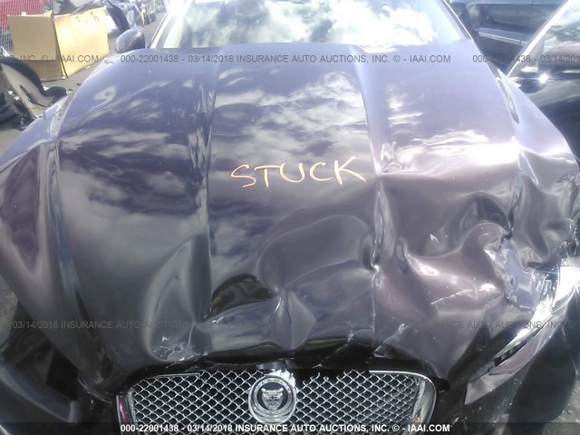 SAJWA0ESXDPS73222 - 2013 JAGUAR XF ბურგუნდია ფოტო 10