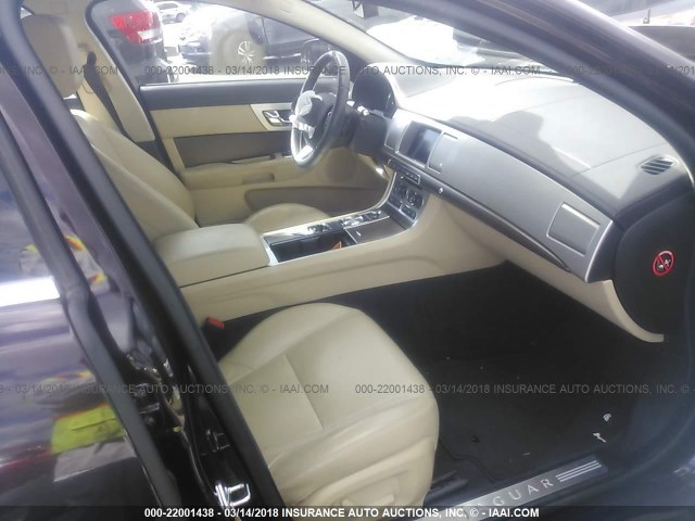 SAJWA0ESXDPS73222 - 2013 JAGUAR XF ბურგუნდია ფოტო 5