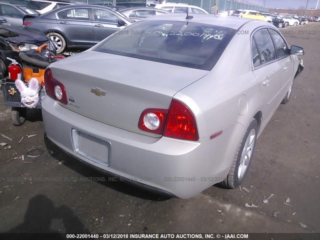 1G1ZB5EB3AF149406 - 2010 CHEVROLET MALIBU LS ოქროსფერი ფოტო 4