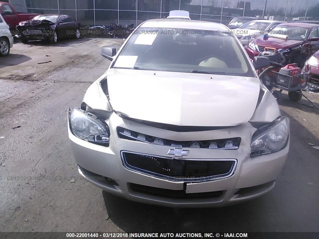 1G1ZB5EB3AF149406 - 2010 CHEVROLET MALIBU LS ოქროსფერი ფოტო 6