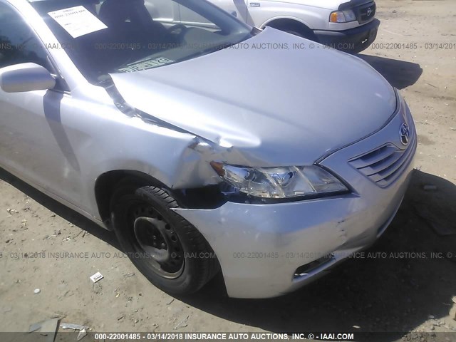 4T1BE46K67U695500 - 2007 TOYOTA CAMRY NEW GENERAT CE/LE/XLE/SE SILVER photo 6