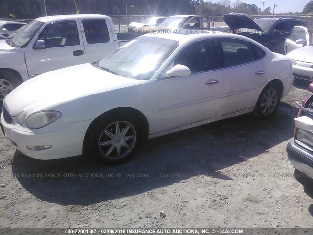 2G4WE587861273139 - 2006 BUICK LACROSSE CXS WHITE photo 2