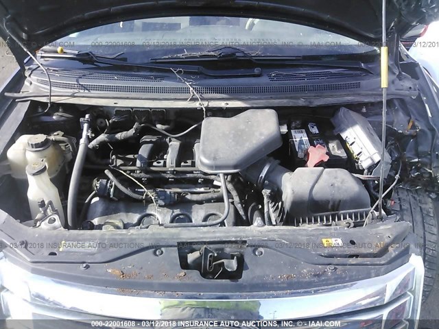 2FMDK3GC5ABB73652 - 2010 FORD EDGE SE 黑色 照片 10