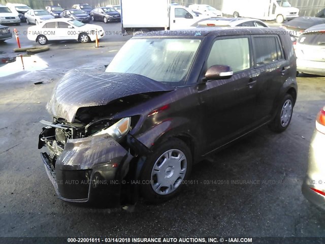 JTLKE50E181040892 - 2008 TOYOTA SCION XB BROWN photo 2