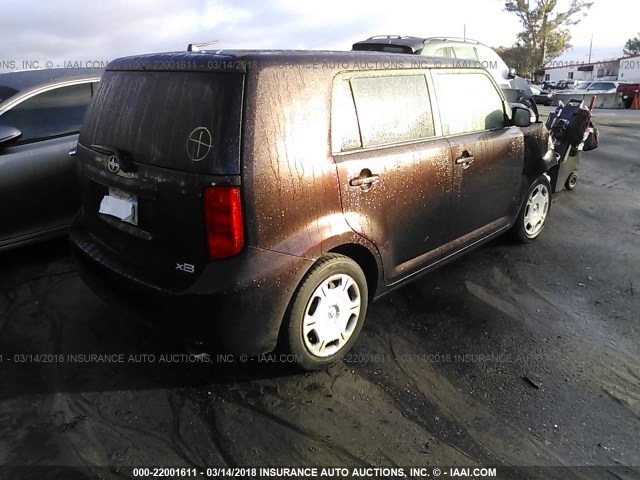 JTLKE50E181040892 - 2008 TOYOTA SCION XB BROWN photo 4