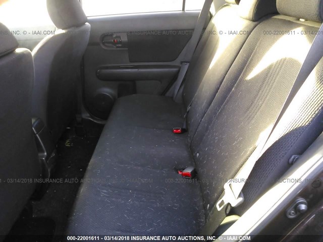 JTLKE50E181040892 - 2008 TOYOTA SCION XB BROWN photo 8