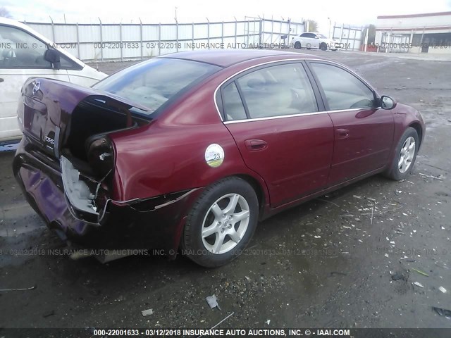 1N4AL11DX6C130268 - 2006 NISSAN ALTIMA S/SL BURGUNDY photo 4