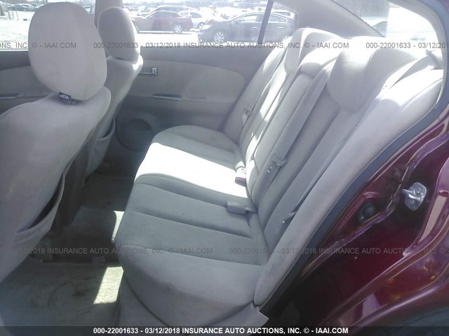 1N4AL11DX6C130268 - 2006 NISSAN ALTIMA S/SL BURGUNDY photo 8