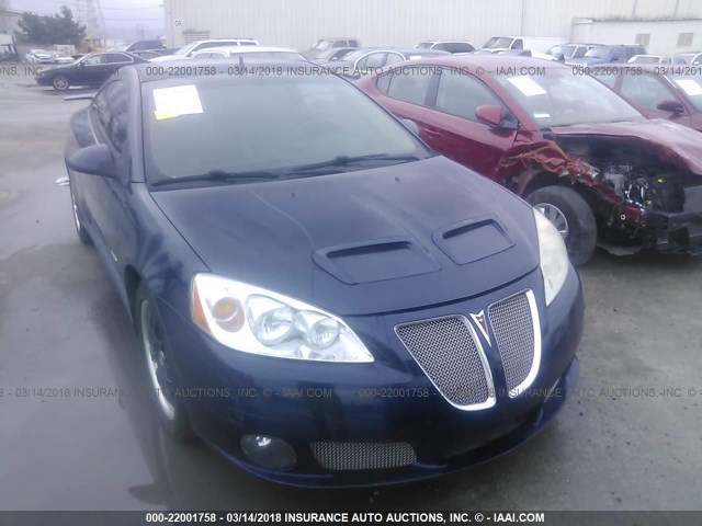 1G2ZM177184196205 - 2008 PONTIAC G6 GXP BLUE photo 1