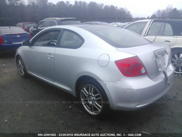 JTKDE177370173526 - 2007 TOYOTA SCION TC 银色 照片 3