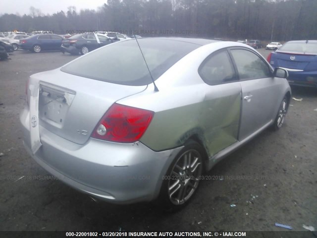 JTKDE177370173526 - 2007 TOYOTA SCION TC 银色 照片 4
