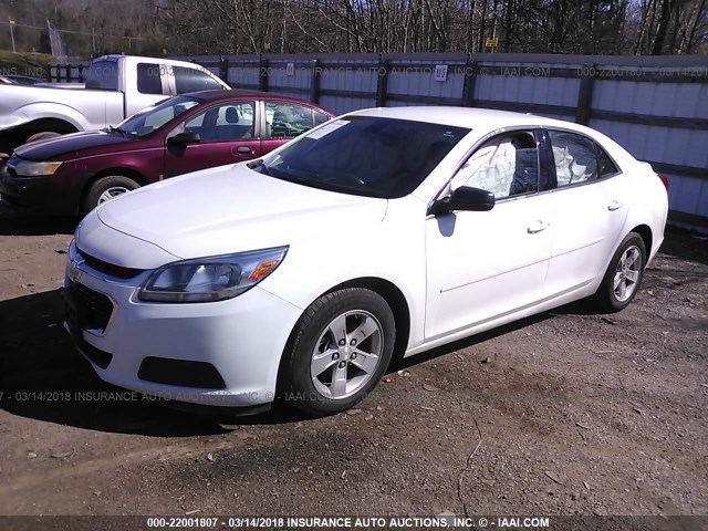 1G11B5SL2EF265552 - 2014 CHEVROLET MALIBU LS 白色 照片 2