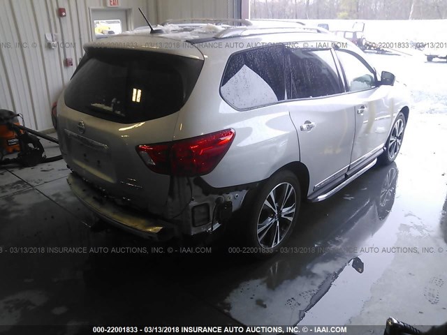 5N1DR2MM1HC618661 - 2017 NISSAN PATHFINDER S/SV/SL/PLATINUM 银色 照片 4