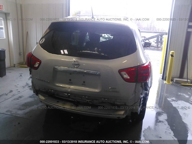 5N1DR2MM1HC618661 - 2017 NISSAN PATHFINDER S/SV/SL/PLATINUM 银色 照片 6