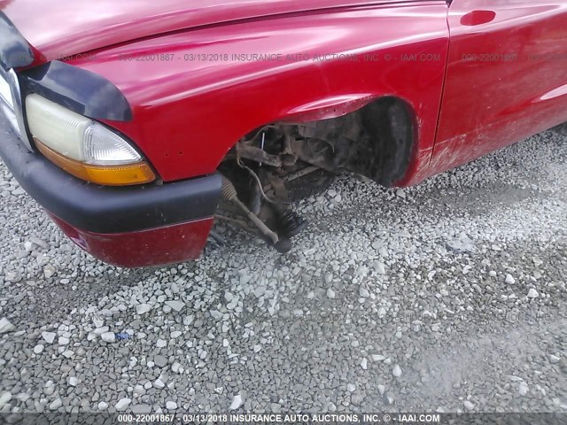 1D7HG32N74S603651 - 2004 DODGE DAKOTA SPORT RED photo 6