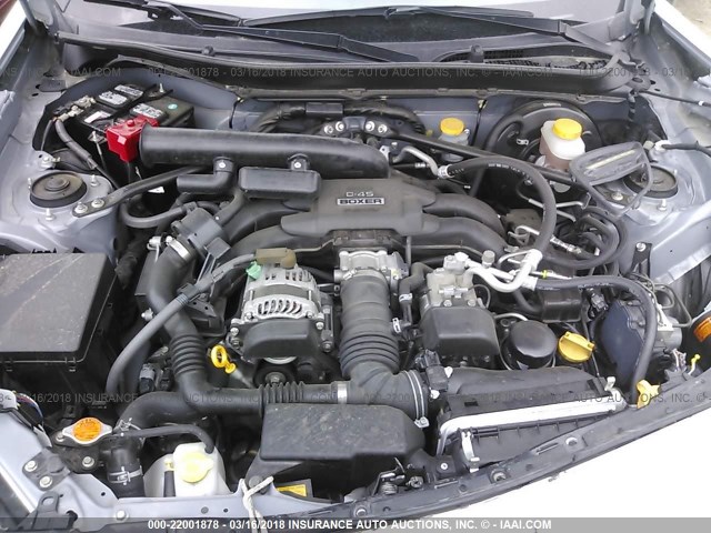 JF1ZNAA15D1729607 - 2013 TOYOTA SCION FR-S ვერცხლისფერი ფოტო 10