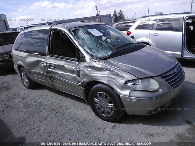 2C4GP64L25R155566 - 2005 CHRYSLER TOWN & COUNTRY LIMITED TAN photo 1